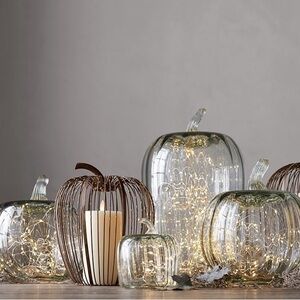 Large Glass Pumpkin Cloche